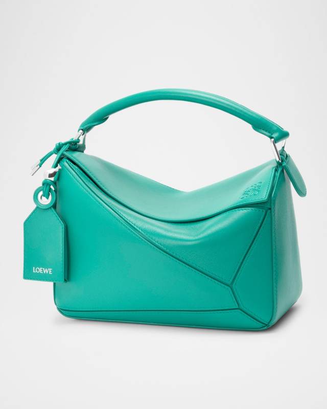 Puzzle Elevated Small Top-Handle Bag in Leather